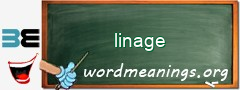 WordMeaning blackboard for linage